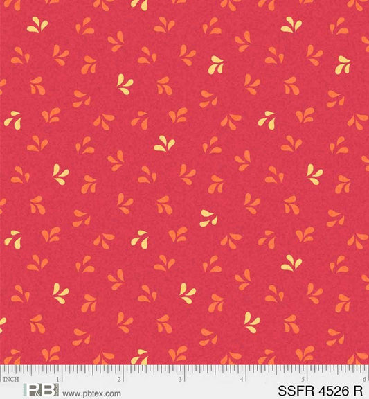 P&B Textiles Smiling Safari Friends Fire Red 04526-R