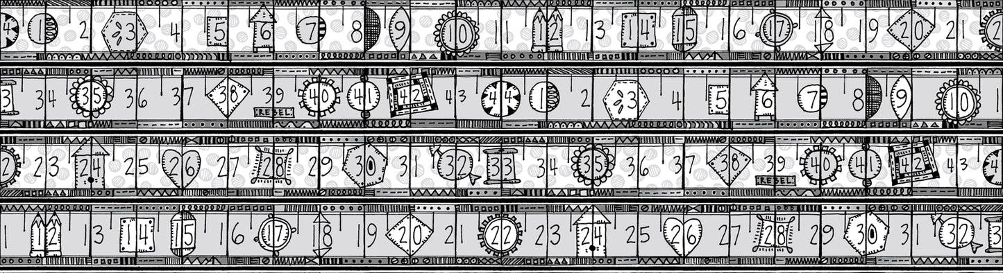 RJR Fabrics Heavy on the Metal Metal Measures Silver Metallic JF302-SI2M