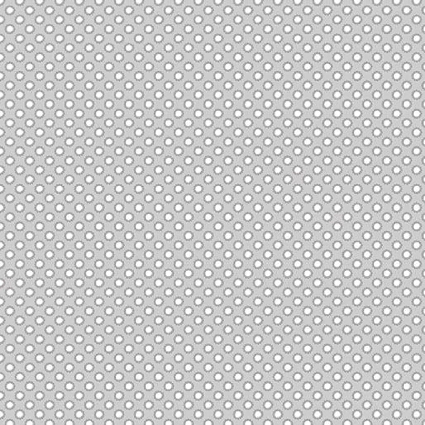 8776 Benartex Designer Fabrics Playhouse Pals Flower Dot Light Grey 13211-08