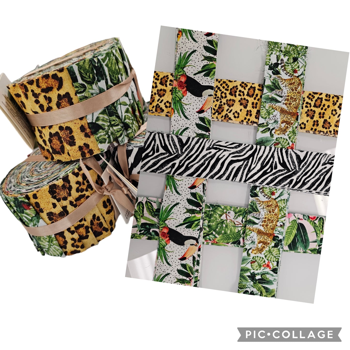 2 1/2" Strip Set  ANIMAL PRINTS by Loop & Threads
