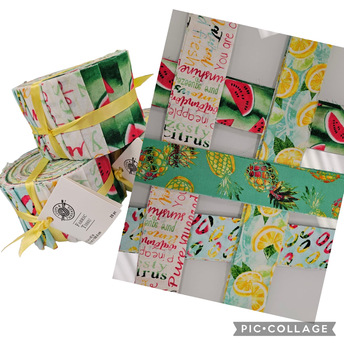 2 1/2" Strip Set SUMMER & FRUIT PRINTS by Loop & Threads