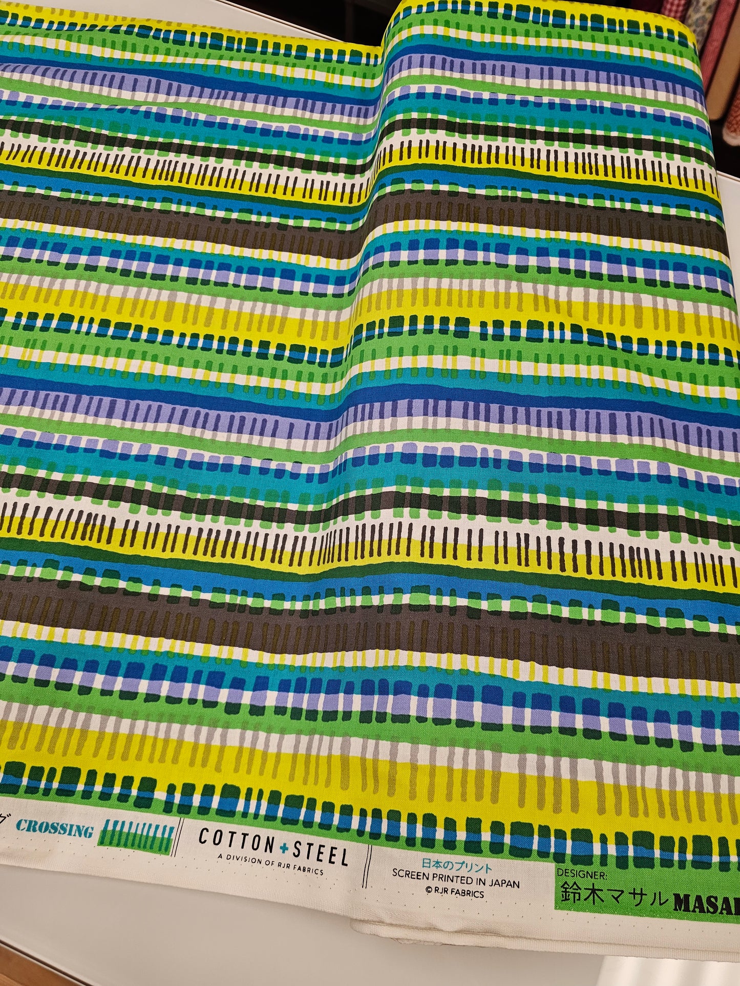 Cotton + Steel Safari Crossing Blue