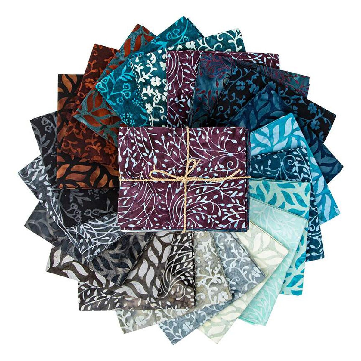 X1012 Riley Blake Batiks Divine Vines Fat Quarter Bundle 21 pieces