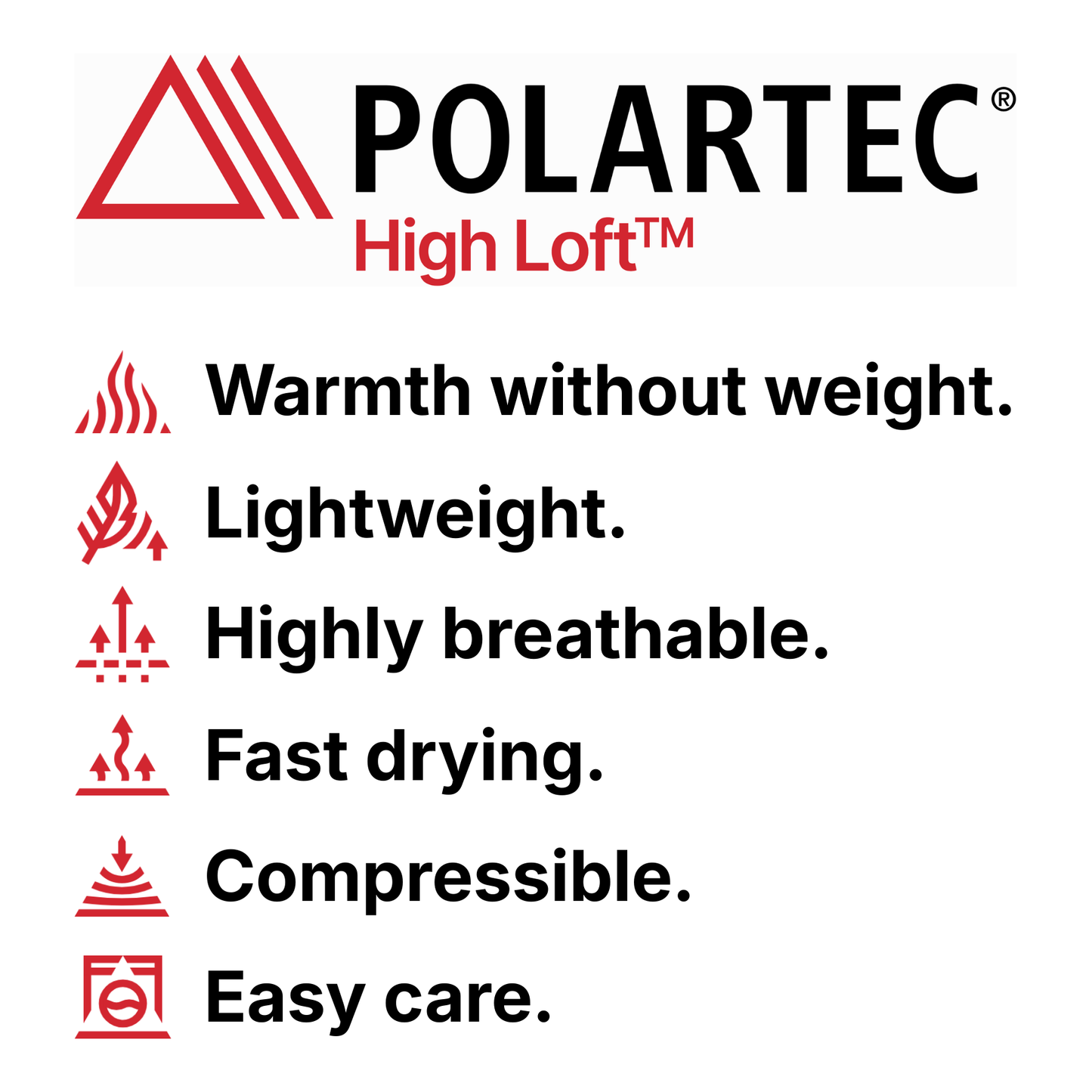 5000 POLARTEC HIGH LOFT FLEECE in BLACK