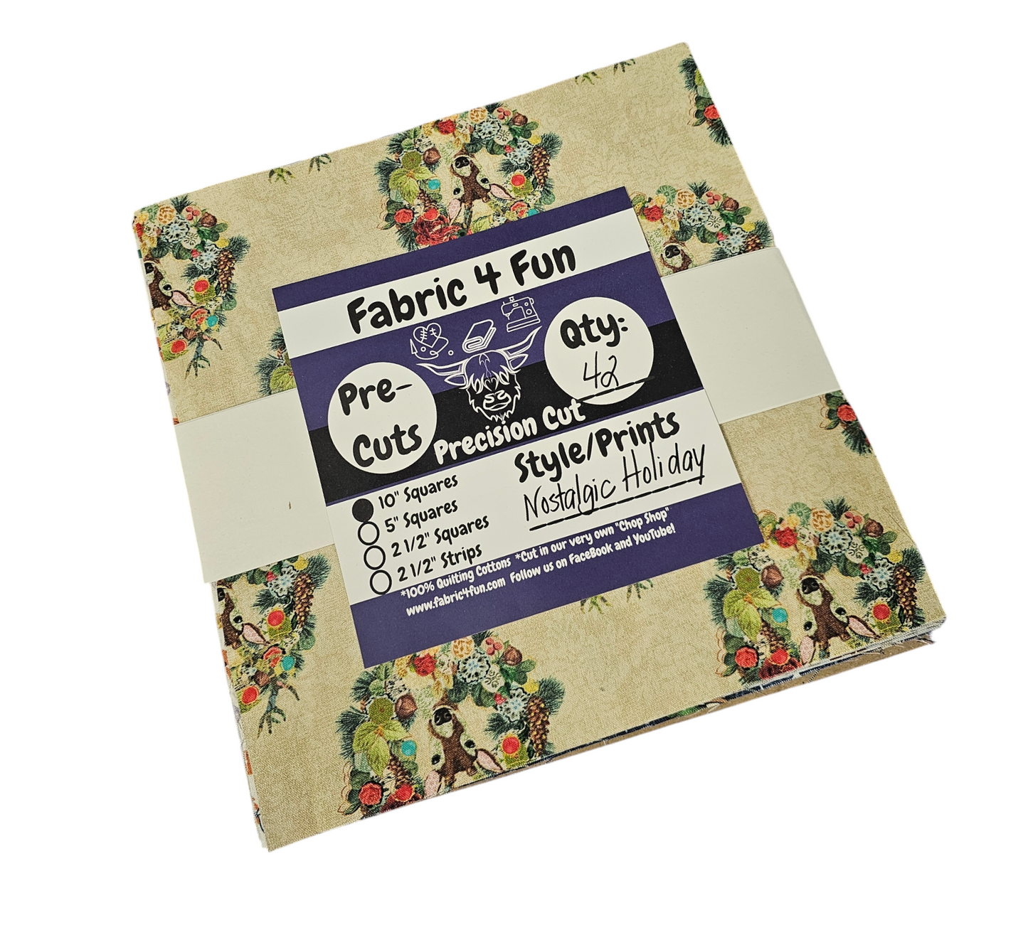 Nostalgic Holiday 10" Squares Exclusive 42 Piece Pre-Cut