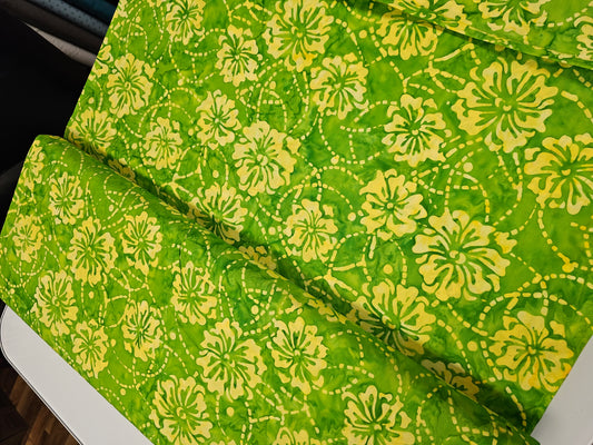 Anthology Batik Seaglass Baliscapes Green Petals Floral 2364Q-X