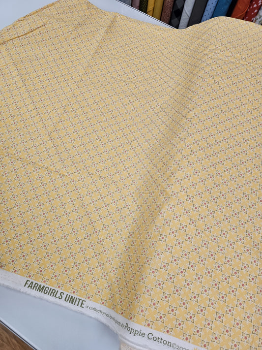 Poppie Cotton Farm Girls Unite Sunshine & Cotton Yellow FG20725