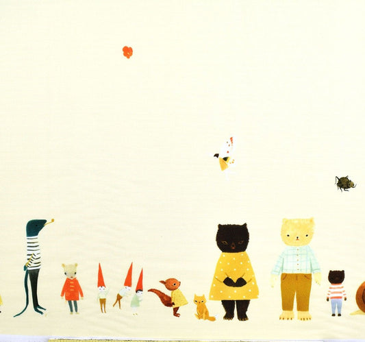 Riley Blake The Littlest Family's Big Day Friend Border Cream CD11496