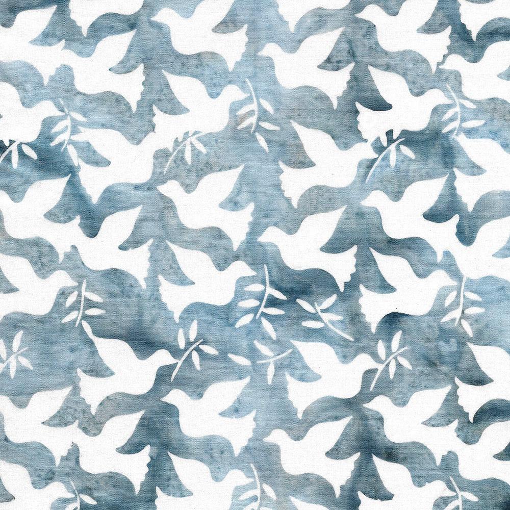 Island Batik Snowsicle Dove Leaf Ocean Fog #122101538