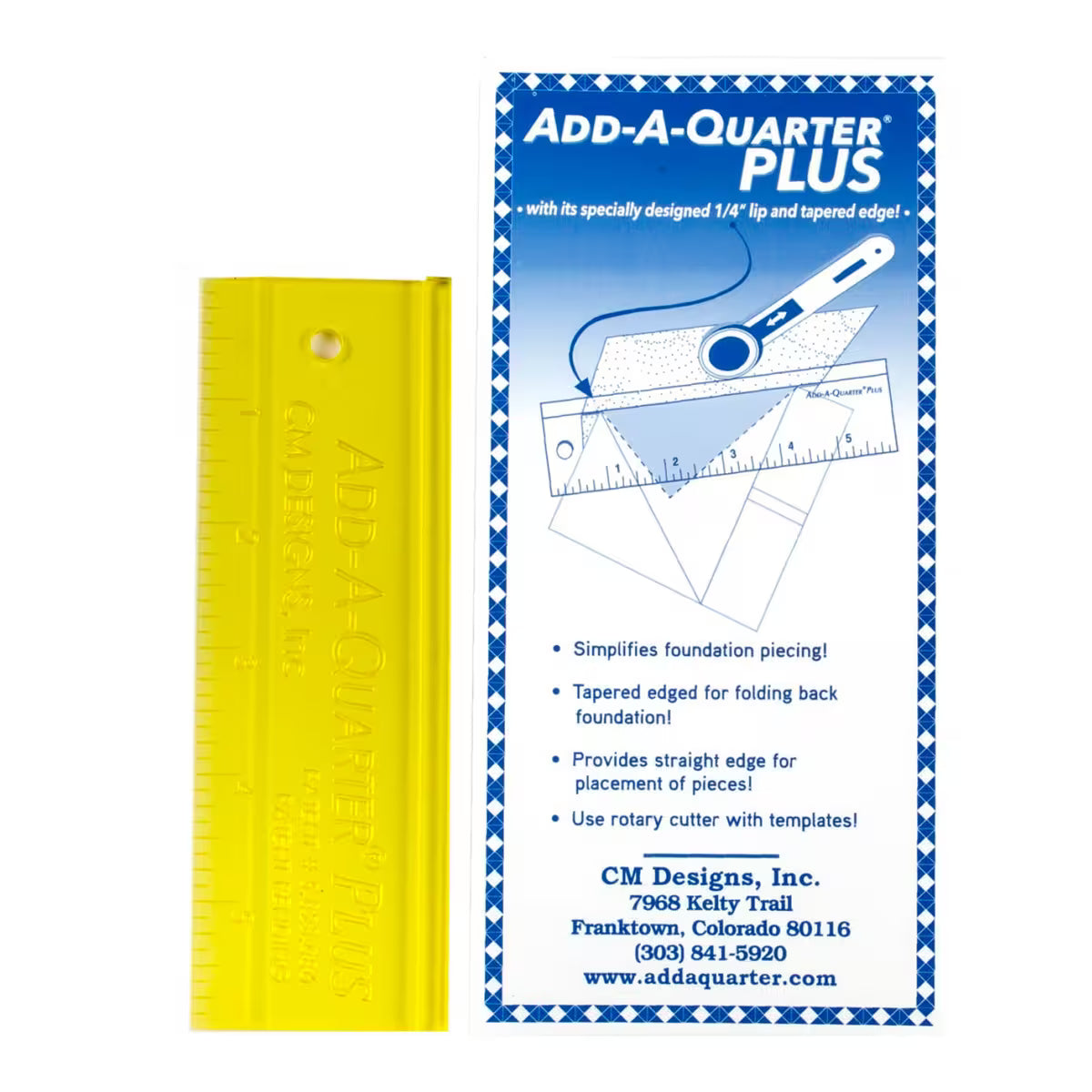 T1013 Add-A-Quarter PLUS Ruler
