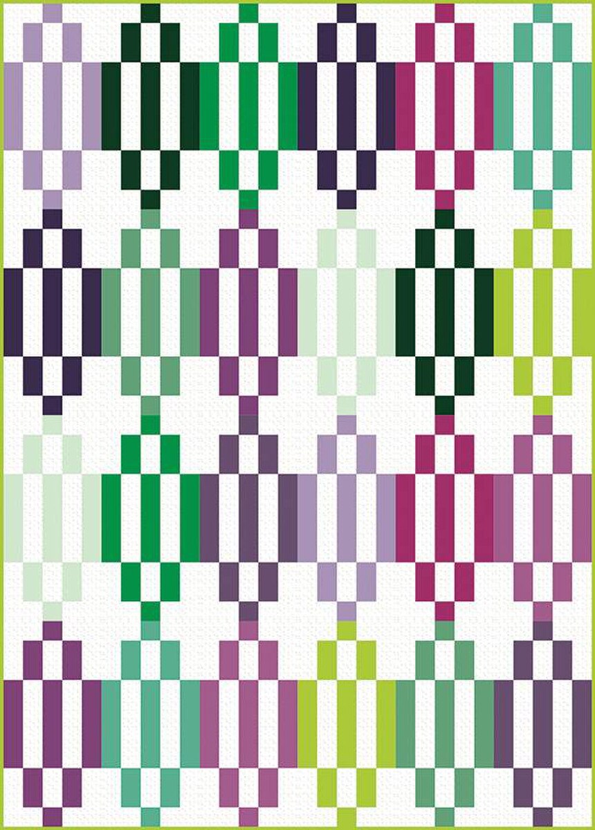 X2007 Lantern 60"x84" Quilt Pattern by Villa Rosa Designs