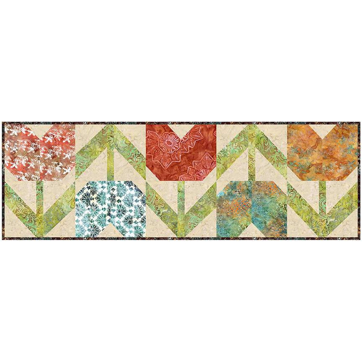 P2030 Flowers for Mom 16"x50" Table Runner Pattern by Villa Rosa Designs