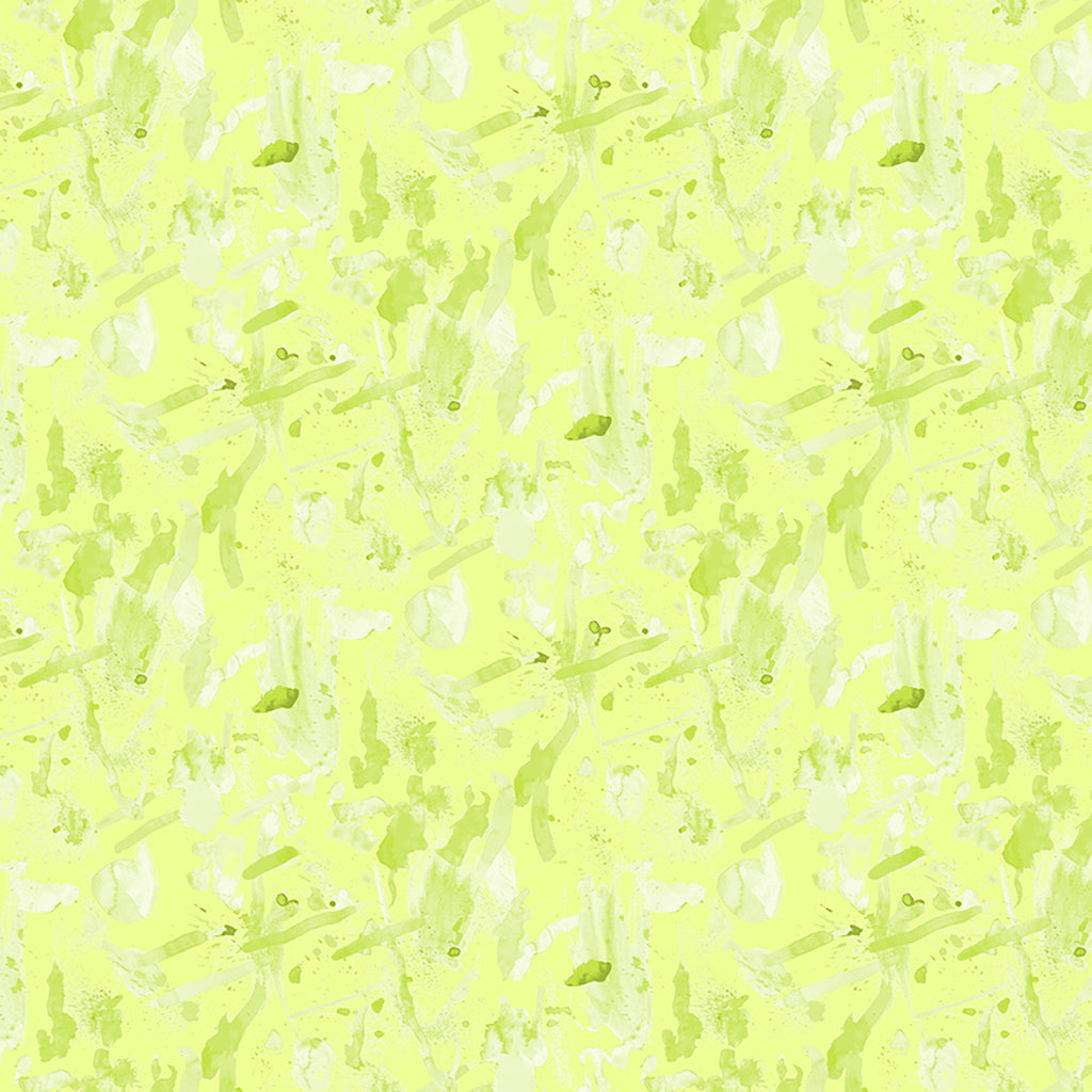 Clothworks Art Club Splatter Light Lime Y3644-17