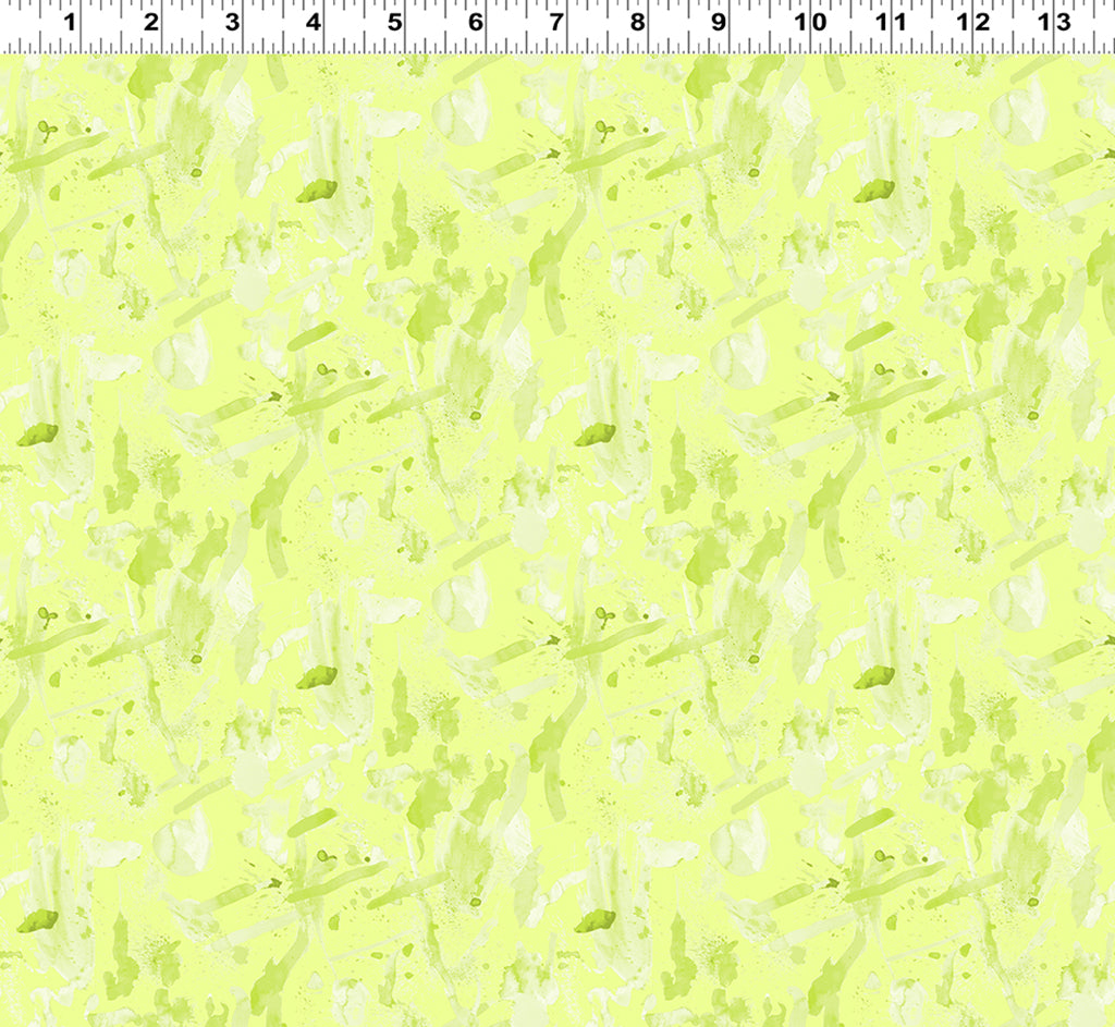 Clothworks Art Club Splatter Light Lime Y3644-17