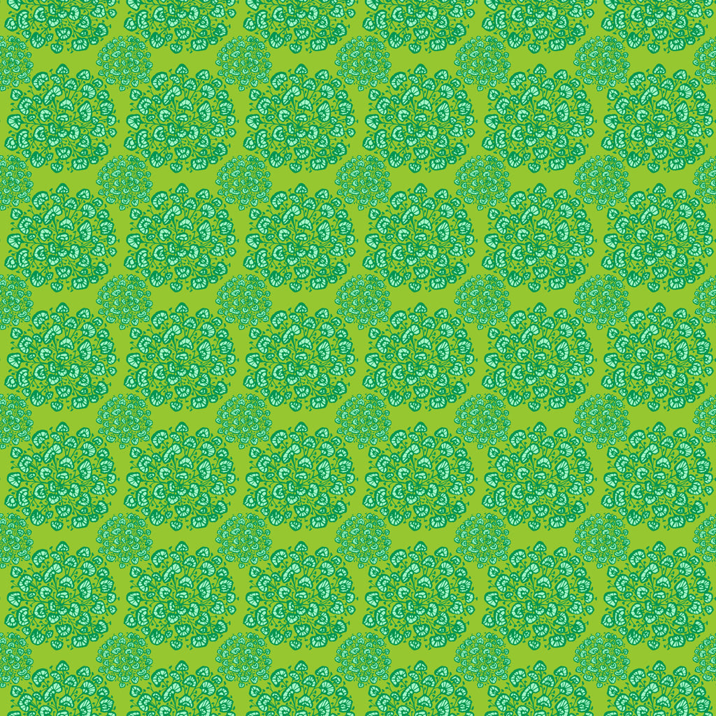 Clothworks Margot Blooms Green Y3663-21