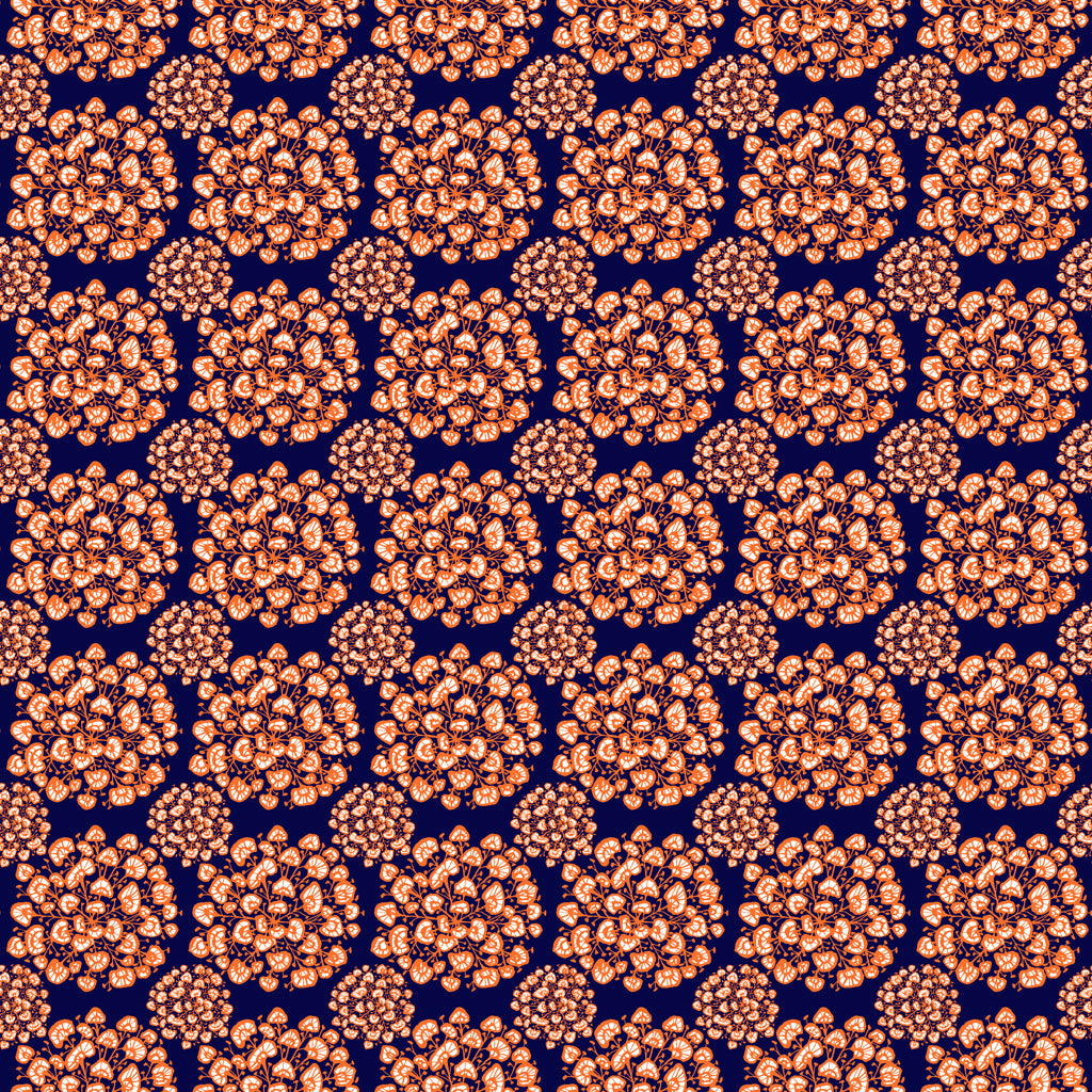 Clothworks Margot Blooms Light Tomato Y3663-79