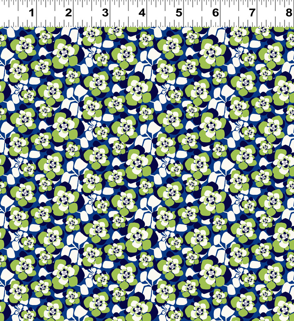 Clothworks Margot Packed Floral Olive Y3664-24