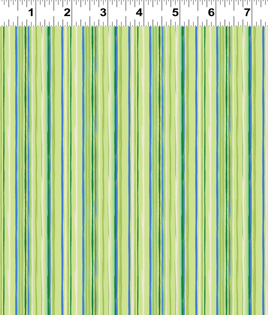 Clothworks Margot Stripe Olive Y3666-24