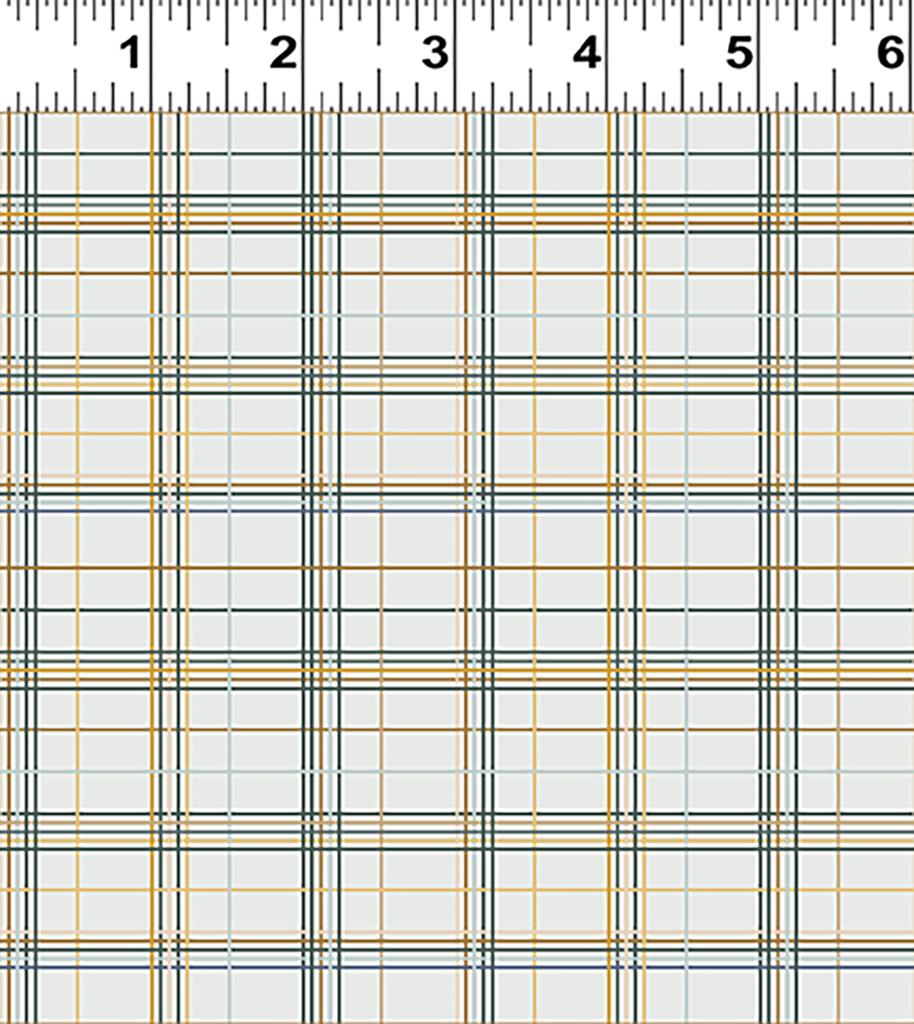 Clothworks Little Goldi Plaid Mist Gray Y3671-116