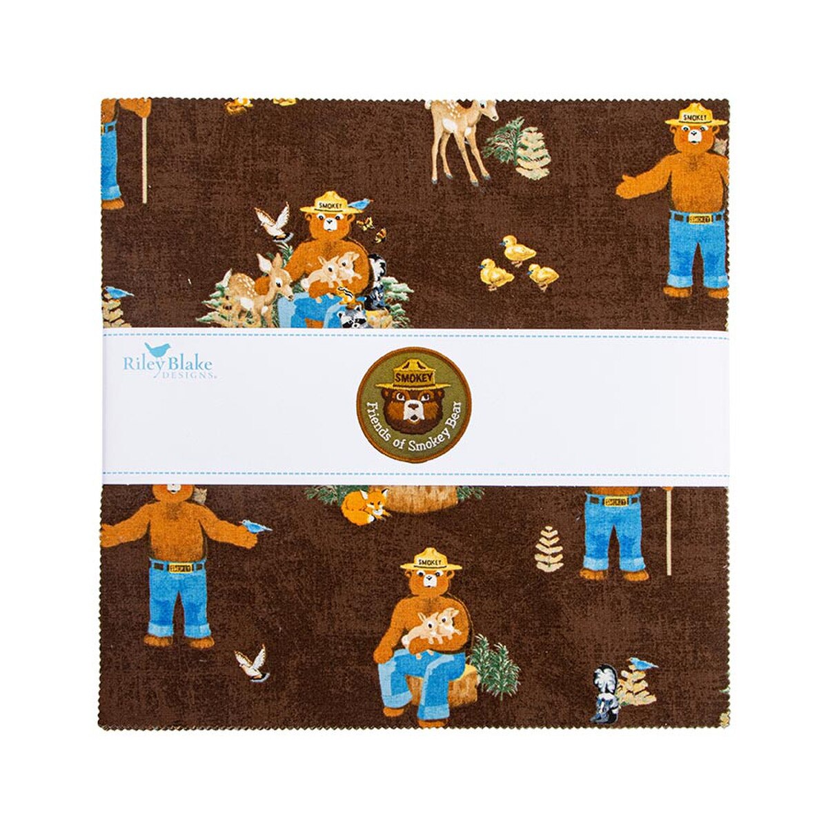 X1011 Riley Blake Friends of Smokey Bear 10" Stacker Squares 42 pieces