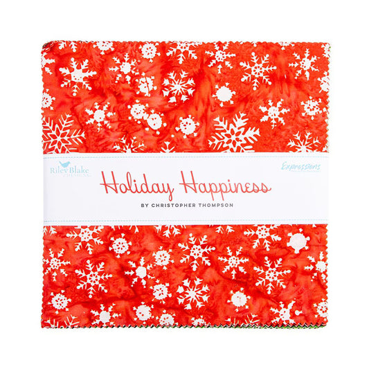 X2048 Riley Blake Designs Batiks Holida Happiness 10" Stacker 42 pieces