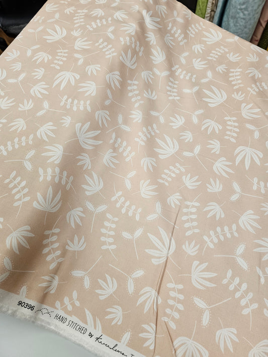 Figo (a division of Northcott) Hand Stitched Plants Coral
