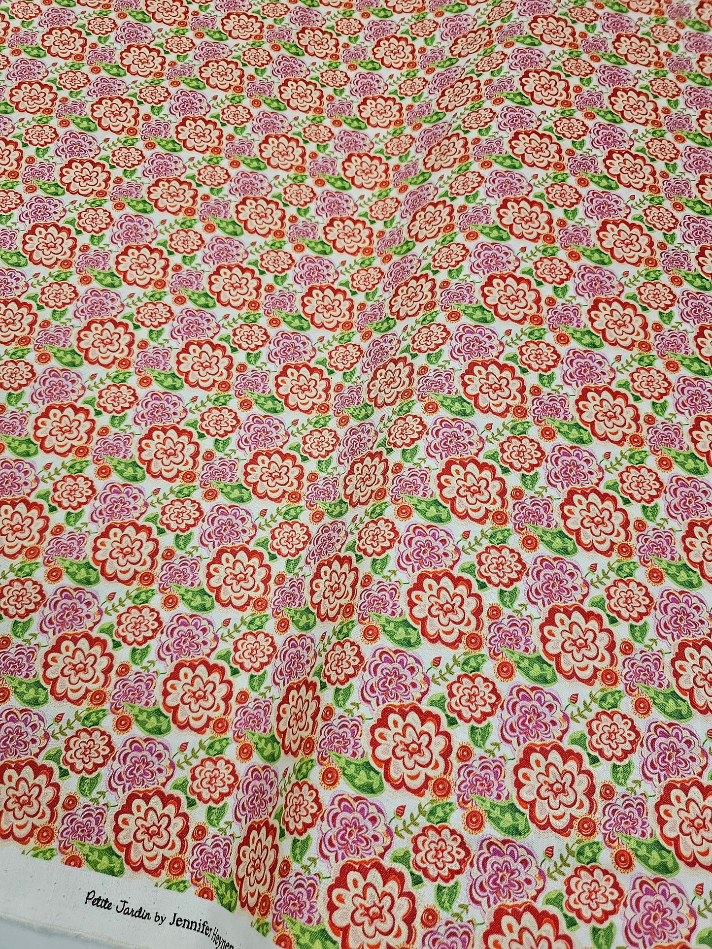 In The Beginning Fabrics Petit Jardin Garden Red 2JHR1