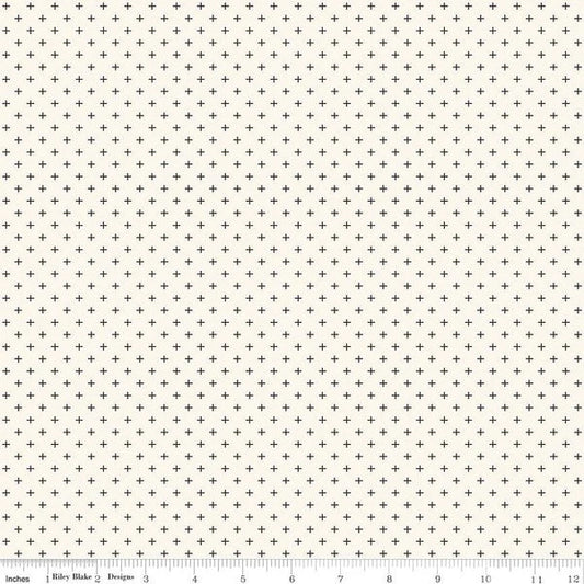 Riley Blake Fleur Noire Criss Cross Cream C12525 (1004)