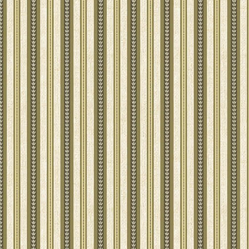 Benartex Garden Happy Stripe Happy Khaki 09428-72 (1012)