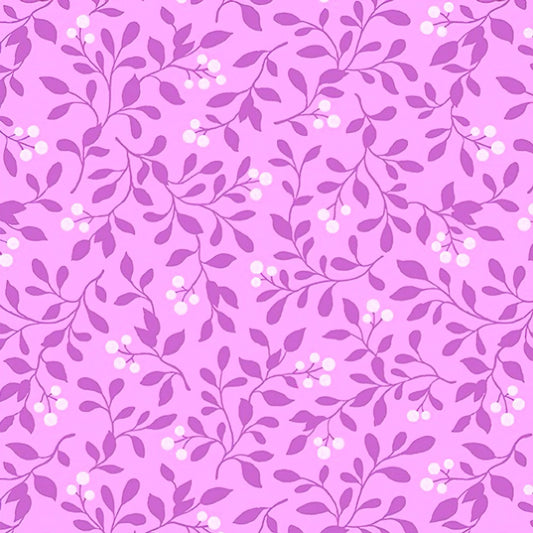 1016 Benartex Rose Whispers Pearlized Berry Blush Lilac 10366P