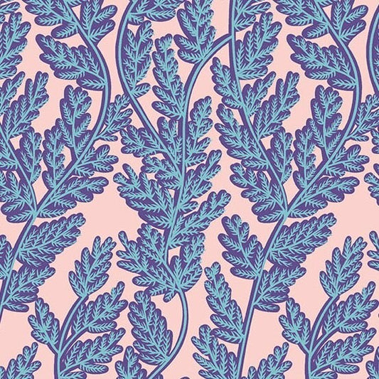 Andover Oracle by Eye Candy Quilts Chonky Ferns Blue A-234-LB