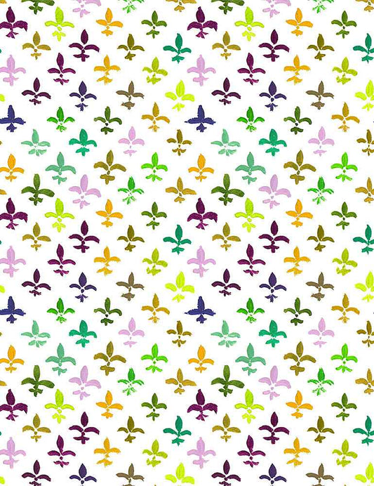 Dear Stella Fleur De Lis Mardi Gras STELLA-DCWR1734 White