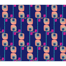 RJR Fabrics Floret Geometric Avenue G Indigo KK102-IN2