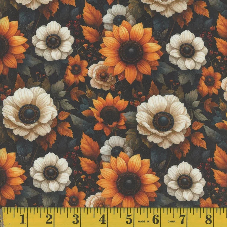 1022 Mook Fabrics Botanicals Athena Yellow 144144