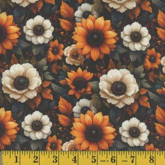 1022 Mook Fabrics Botanicals Athena Yellow 144144