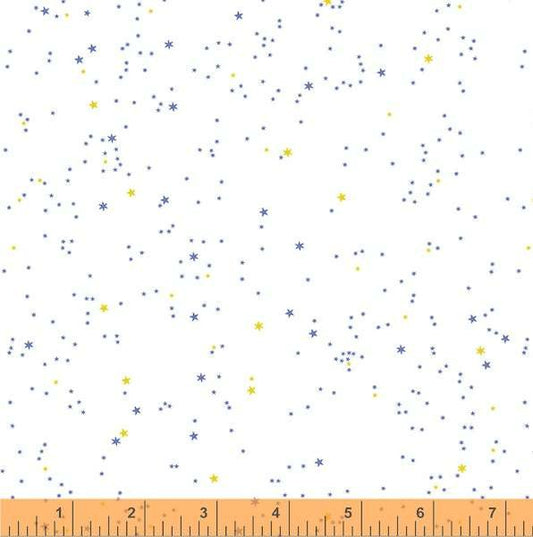 1027 Windham Fabrics Little Whispers Stars White 53173-1