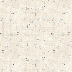 1039 Wilmington Prints Rhythm & Harmony Cream Notes 3048-37019-224