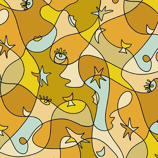 Andover Oracle by Eye Candy Quilts Boho Picasso A-232-N