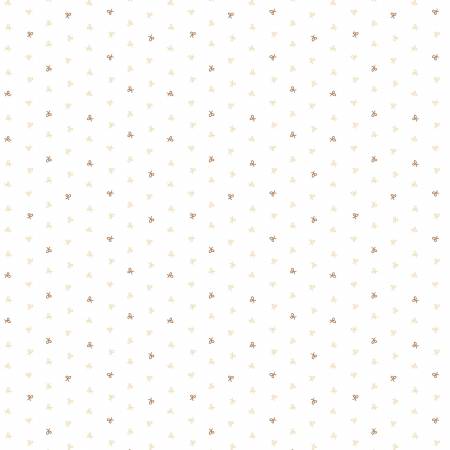 1050 Windham Little Whispers Bows White Brown 53176-1