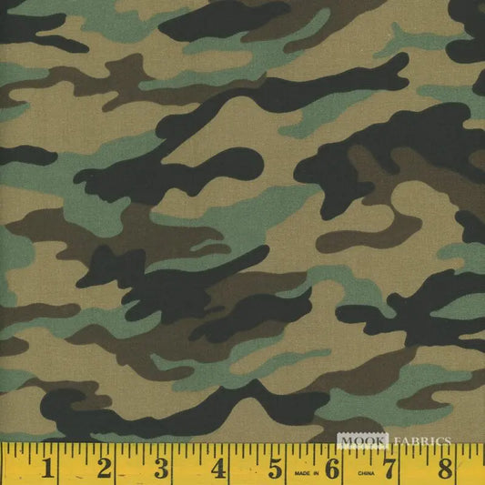 8089 Mook Fabrics Camo Army 107942