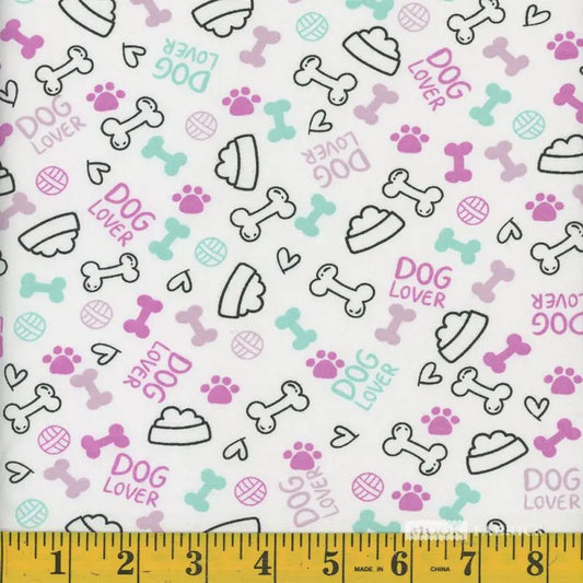 8092 Mook Fabrics Spotty Fuschia 108462