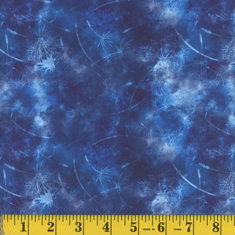 1101 Mook Fabrics Dandelion Dreams Wistful Blue 143621