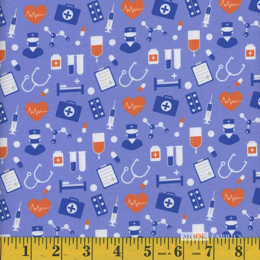 8137 Mook Fabrics Hospital Heartbeat 2 Post 110833