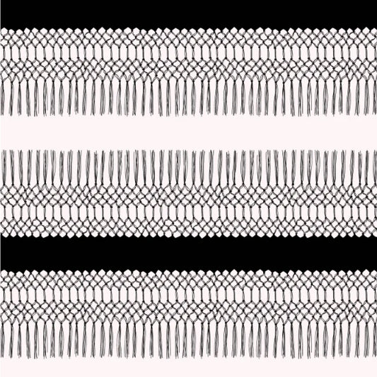 Andover Oracle by Eye Candy Quilts Fringes in Black A-237-L