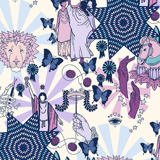 Andover Oracle by Eye Candy Quilts Border Print in Light Orchid A-231-L