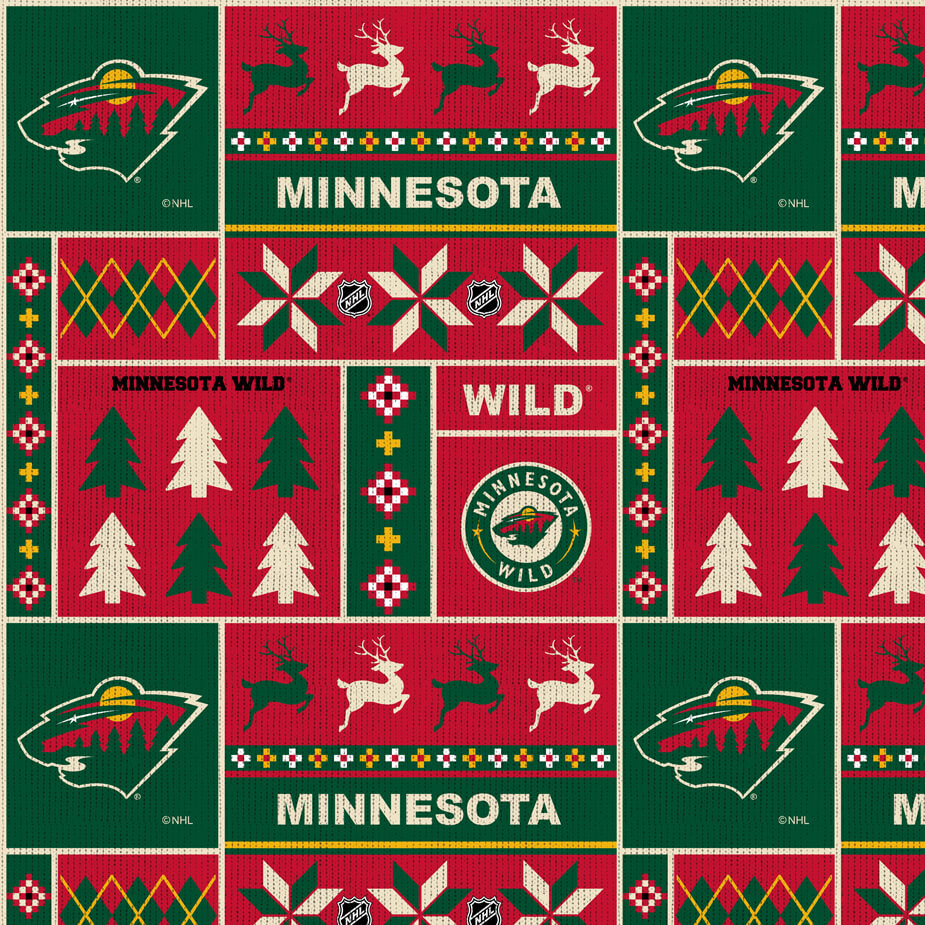 7190 NHL Minnesota Wild Sweater Fleece 1182WLD