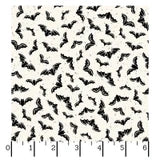 1182 Maywood Studio Goth Gardens Flying Bats White MAS10850-W