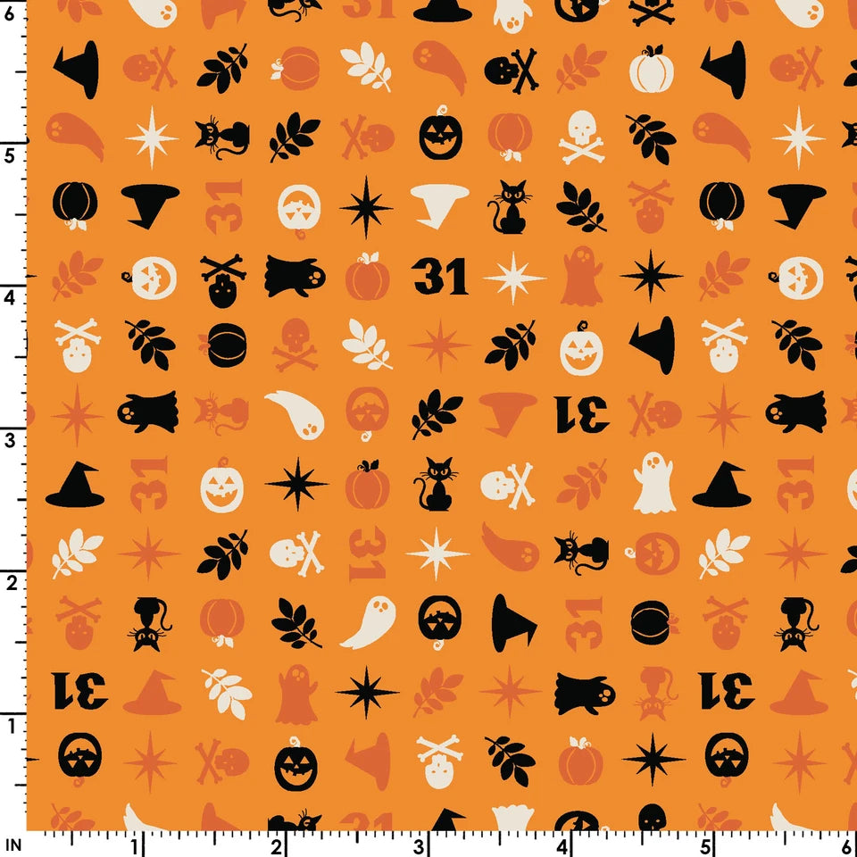 1187 Maywood Studio Pumpkins & Potions Halloween Charms Orange MAS10573-O