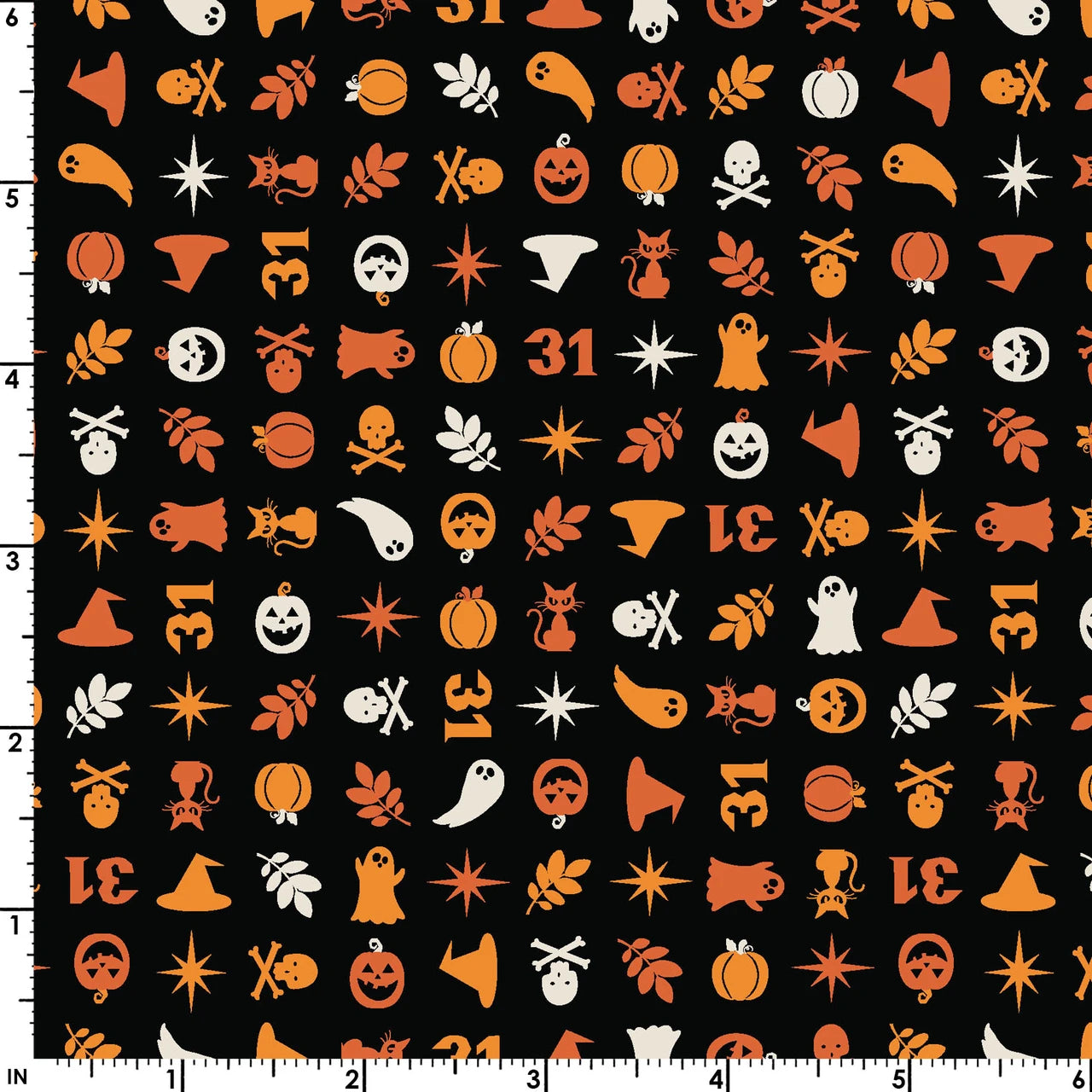 1188 Maywood Studio Pumpkins & Potions Halloween Charms Black MAS10573-J