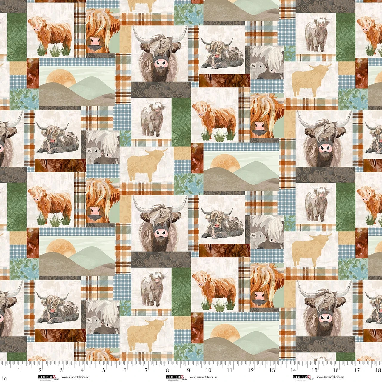 1189 Studio E Fabrics Highlander Patchwork 8615-36